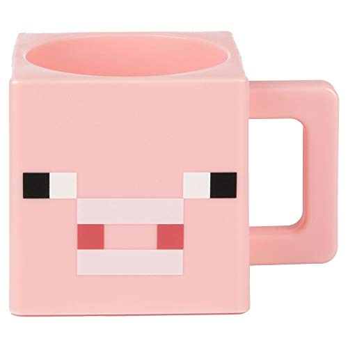 Minecraft Tasse, Plastik, Rosa, 1 Stück (1er Pack) von Minecraft