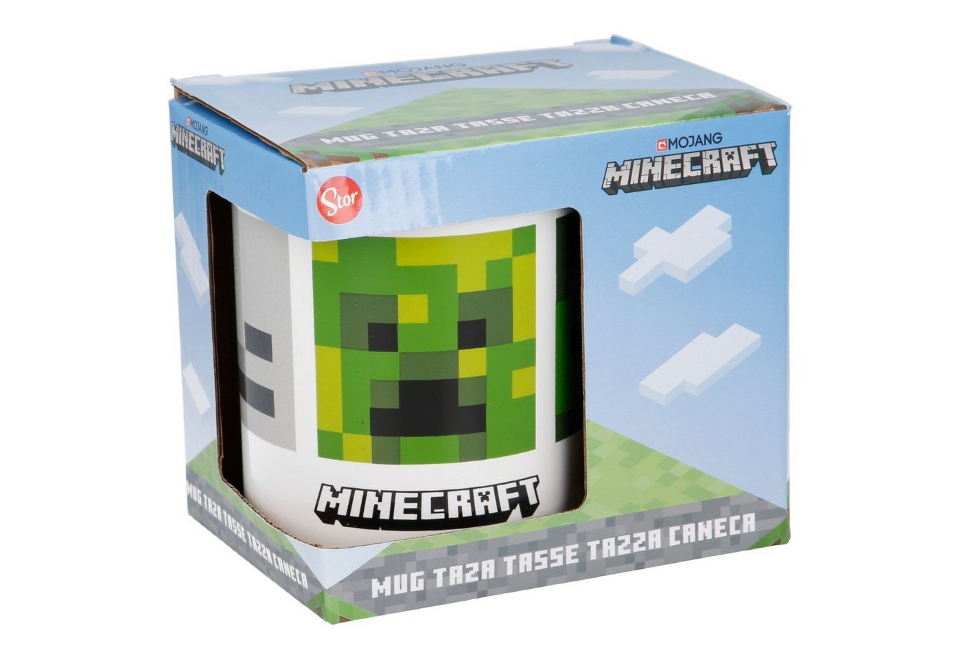 Minecraft Tasse Minecraft Gamer Creeper Kaffeetasse Teetasse Keramik 330 ml, Keramik von Minecraft