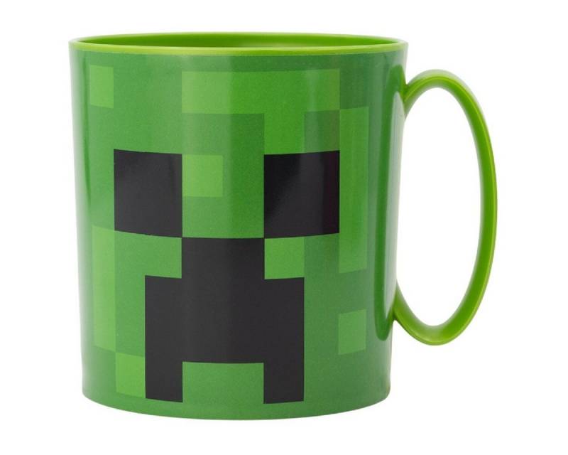Minecraft Trinkflasche Minecraft Becher Mikrowellengeeigneter Kunststoffbecher 390ml von Minecraft