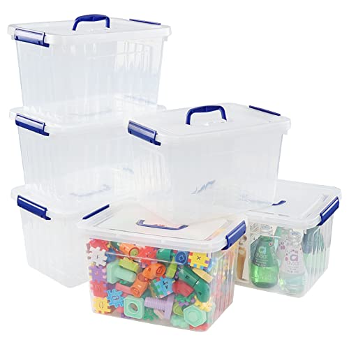 Minekkyes Aufbewahrungsbehälter Plastik, Aufbewahrungsboxen mit Deckel Set von 6 von Minekkyes