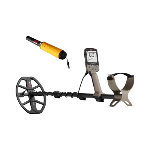 MINELAB X-Terra Elite Bundle Wasserdichter All Terrain Metalldetektor für Erwachsene Multi-IQ Präzisions-Targeting mit gleichzeitiger Multifrequenz-Technologie inklusive PRO-FIND 35 Pinpointer von Minelab