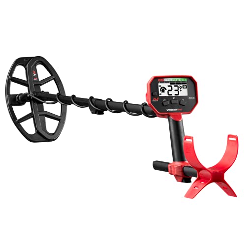 Minelab Vanquish 340 Multifrequenz Auto-Select Metalldetektor für Erwachsene mit der Wasserdichten V10 10“x7“ Doppel-D-Spule (3 Suchmodi) von Minelab