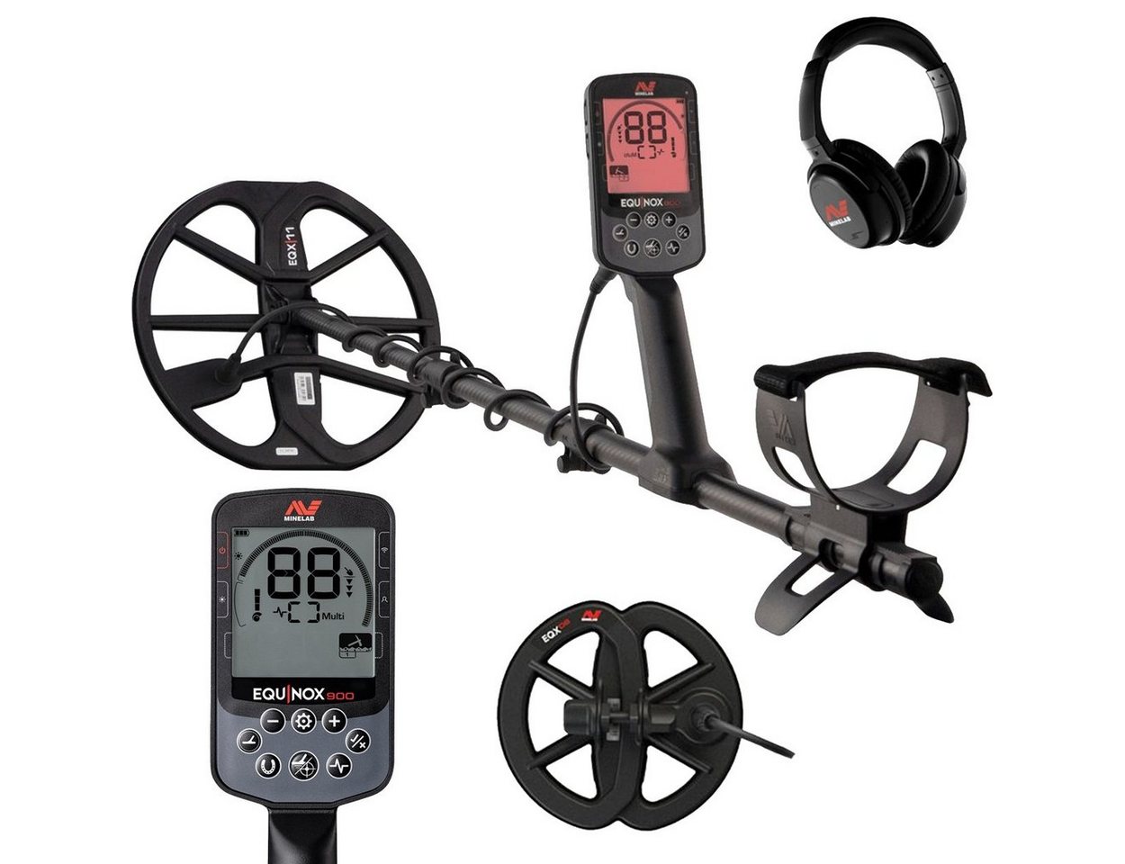 Minelab Metalldetektor Equinox 900, Multifrequenz. ProfiDetektor von Minelab