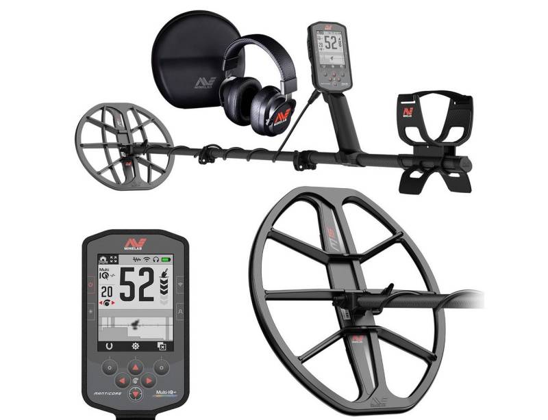 Minelab Metalldetektor Minelab Manticore High-End Metalldetektor + Gratis M15 Spule, Profi Detektor, Wasserdicht, 2D Anzeige von Minelab