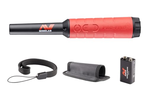 Minelab - Wasserdichter Pinpointer Metalldetektor für Experten mit Ton-ID und Einstellbarer Empfindlichkeit (eingebaute Taschenlampe, Holster und Umhängeband im Lieferumfang enthalten) (PRO-FIND 40) von Minelab