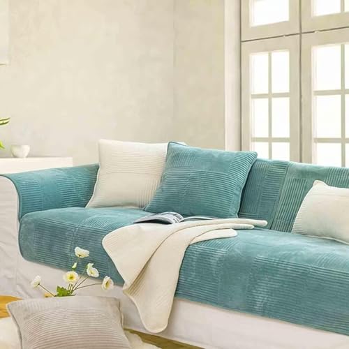 Mineliste Sofabezug rutschfeste Sofadecke，sofaschutz1 2 3 4-Seater L Shape Sofaschoner,Hund Katze Überwurf Hundedecke Ecksofa Sofa Schutzdecke Sofaschutz Hund Kratzschutz Katze,11#-90x180cm von Mineliste