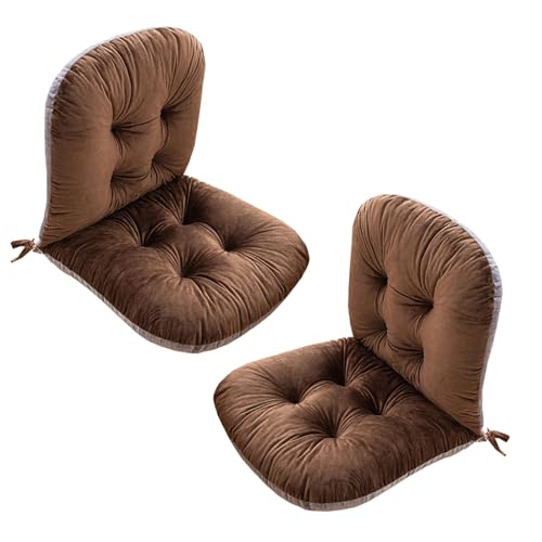 Stulhkissen, Kissen für Rattansessel Outdoor Auflage Sitzkissen, Rattanmöbel 2 Stück Stuhlkissen mit Rückenteil Sitz, Rückenkissen mit Bänder, Niedriglehner Auflage Polsterauflage(Color:Brown Stulhkissen, Kissen für Rattansessel Outdoor Auflage Sitzkissen, Rattanmöbel 2 Stück Stuhlkissen mit Rückenteil Sitz, Rückenkissen mit Bänder, Niedriglehner Auflage Polsterauflage(Color:Brown von Mineliste