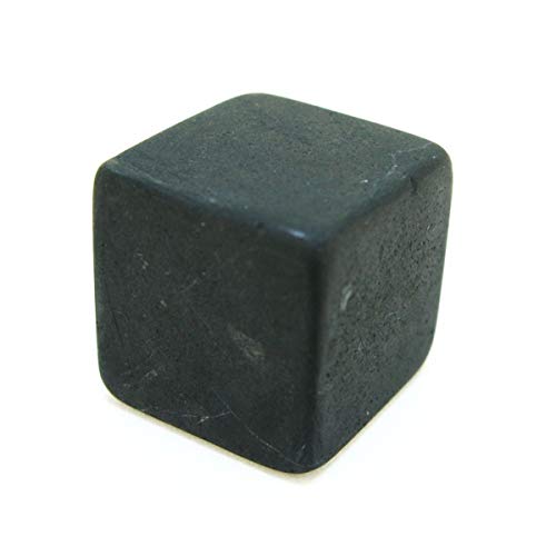 Mineral Import - Würfel aus SHUNGIT, unpoliert, 2 cm - 3348VC von ROCKING GIFTS