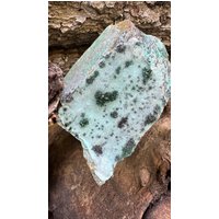 Funkelnder Seltener Druzy Chrysokoll An Malachit Mineralien Edelstein Kristall Stufe/Kongo Chrysocolla X Malachite Specimen von MineralienVitrine2
