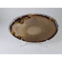 Große Platte Natürlicher Achat, Heilkristall Modernes Wohndekor + Geschenk | Ständer Für Achat Große Platte Natürlicher Achat, Heilkristall Modernes Wohndekor + Geschenk | Ständer Für Achat von MineralsSouvenirs