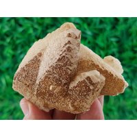 Seltene Braune Calcite Auf Fluoreszenz-Roniken Aus Bulgarien, Crystal, Mineral, Specimen, Cluster, Stein, Felsen, Naturkristall, Fluoreszenz-Kalzit von MineralsSouvenirsArt