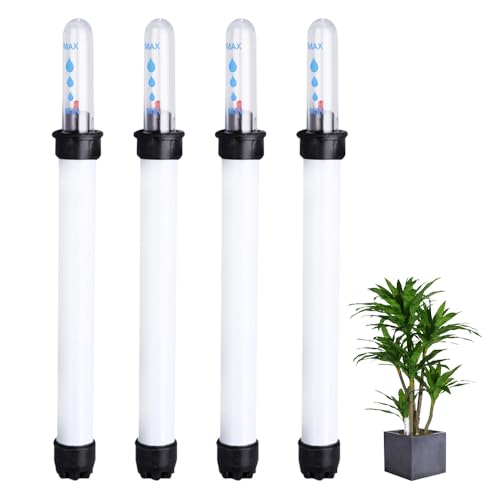 Mineup 4Stück Gießanzeiger Zimmerpflanzen, 36cm Wasserstandsanzeiger Pflanzen, Wasserstandsanzeiger Hydrokultur, Zimmerpflanzen Wasserstandsanzeiger für Topfpflanzen Blumenkästen Garten Bodenmessgerät von Mineup