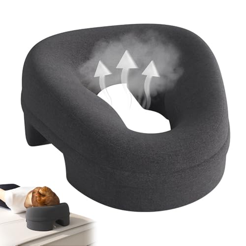 Mineup Massage-Gesichtswiegenkissen, Massage Kopfstütze für Das Bett, Massagekissen Mit Der Vorderseite Nach Unten, U-förmiges Massage Gesichtskissen aus memorys-Schaum für Spa Salon Massagebett von Mineup