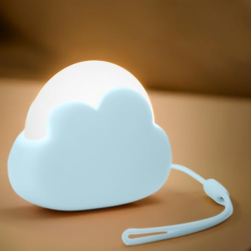 Mineup Nachtlicht Baby Stilllicht, LED Nachtlicht Kinder, nachtlicht wolke, USB Nachtlicht Dimmbar Nachtlicht Baby, wolkenform baby nachtlicht Stilllicht Baby Ostergeschenk für Babyzimmer, Blue von Mineup