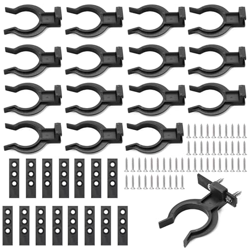 15 Stück Küchensockel Befestigung Clips,Küchen Sockel Clips mit 45 Schrauben, Robuste Sockelleisten Halterungen für Küchensockel, Kickboard Befestigungsclips für 32-42mm Küchenfüße von MingFontec