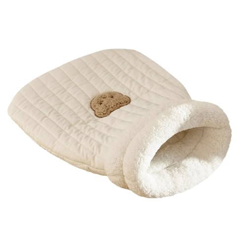 Haustier-Kuschelzone, Wärmekissen-Sack für Haustiermatten - Katzenbetthöhle, Katzenbetten, weiches und waschbares Design,Leicht zugänglicher Katzenschlafsack mit niedlichem Bärenmuster für Katzen und Haustier-Kuschelzone, Wärmekissen-Sack für Haustiermatten - Katzenbetthöhle, Katzenbetten, weiches und waschbares Design,Leicht zugänglicher Katzenschlafsack mit niedlichem Bärenmuster für Katzen und von Mingchengheng