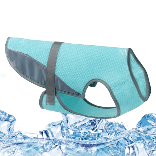 Hundekühlgeschirr - Sommer Kühlweste Hundekleidung Mit UV Schutz | UV-Schutz Verstellbares Outfit Für Kleine Mittel Welpen Wanderung Outdoor Reisen Camping von Mingchengheng
