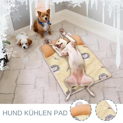 Hundekühlmatte, Kühle Haustiermatte, Kühle Schlafmatte Mit Kissen Für Innen Außen Transportbox Auto Schlafzimmer Nach Dem Training Bei von Mingchengheng