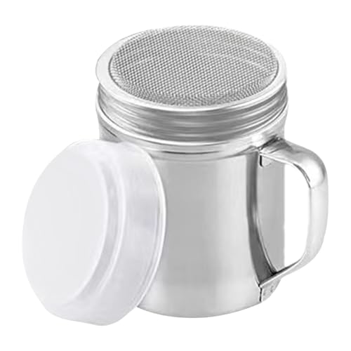 Metallstreuer mit Griff, Metallstreuer mit Deckel,Salz- und Pfefferstreuer aus Metall mit Griff - Mehlsieb, Edelstahlstreuer für Pulverzucker, Kochen, Küche, Backen Metallstreuer mit Griff, Metallstreuer mit Deckel,Salz- und Pfefferstreuer aus Metall mit Griff - Mehlsieb, Edelstahlstreuer für Pulverzucker, Kochen, Küche, Backen von Mingchengheng