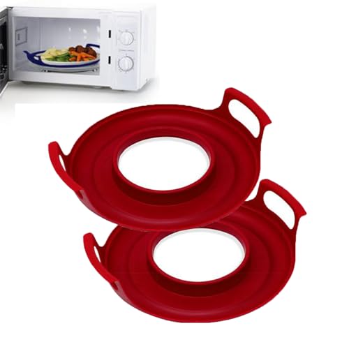 Mikrowellen-Kühlbehälter 29,84 cm - Mikrowellenkühlkorb Mit Griffen -Mikrowellen Tablett - Microwave Heißer Schüsselhalter Mikrowellen Trageschale Für Schüsseln Und Teller von Mingchengheng