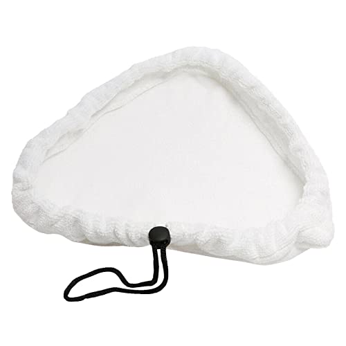 Mingchengheng 2 Ersatzpads für H20 Mop - Waschbare H20-Dampfmop-Pads als Ersatz | Triangle Wiederverwendbare Ersatzpads für Böden, kompatibel mit H20 X5 Reinigungspads, weiß von Mingchengheng