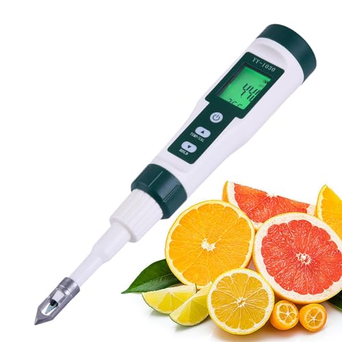 Mingchengheng Digitales PH Messgerät Für Lebensmittel, PH Messgerät Mit Empfindlicher Sonde Und LCD, PH Tester Für Garten Boden, Wasser Und Lebensmittel, Sauerteig, Brotteig von Mingchengheng