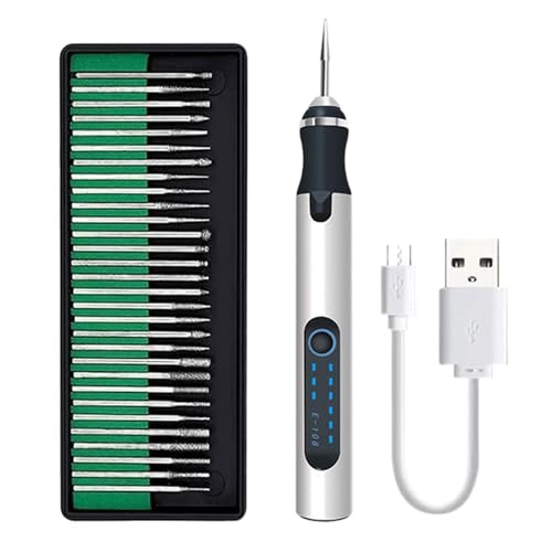 Mingchengheng Elektrische Gravierstift - Multifunktionaler Wiederaufladbare USB Gravur Stift, Tragbare Drahtlose Gravurwerkzeug, Drehwerkzeug für Schnitzen, Glas, Metall, Stein, Kunststoff Mingchengheng Elektrische Gravierstift - Multifunktionaler Wiederaufladbare USB Gravur Stift, Tragbare Drahtlose Gravurwerkzeug, Drehwerkzeug für Schnitzen, Glas, Metall, Stein, Kunststoff von Mingchengheng