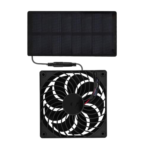 Mingchengheng Solar-Lüfter-Set, 0.8W Solar Ventilator Für Hühnerstall,4V Kühlung Ventilation Solar Lüfter Für Haus Garten Freizeit Hundehütte Innenbereich Mingchengheng Solar-Lüfter-Set, 0.8W Solar Ventilator Für Hühnerstall,4V Kühlung Ventilation Solar Lüfter Für Haus Garten Freizeit Hundehütte Innenbereich von Mingchengheng