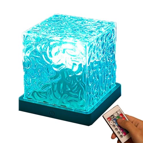 Mingchengheng Tesserakt-Lampe Nachtlicht Für Nachtlampe LED Nachtlicht Tesserakt Projektor,Fernbedienung Cube Tesseract Lampe 16 Farben Verstellbare Acryl-Projektor Für Esszimmer von Mingchengheng