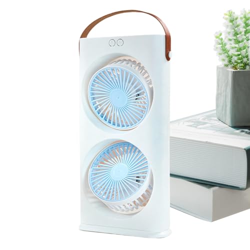 Mingchengheng Tischventilator,Wiederaufladbarer Doppelkopf Ventilator Mit Drei Geschwindigkeitsstufen - 90-Grad Verstellbarer Tischventilator für Dormitorium Reisen Angeln Schule Picknick Zuhause Mingchengheng Tischventilator,Wiederaufladbarer Doppelkopf Ventilator Mit Drei Geschwindigkeitsstufen - 90-Grad Verstellbarer Tischventilator für Dormitorium Reisen Angeln Schule Picknick Zuhause von Mingchengheng