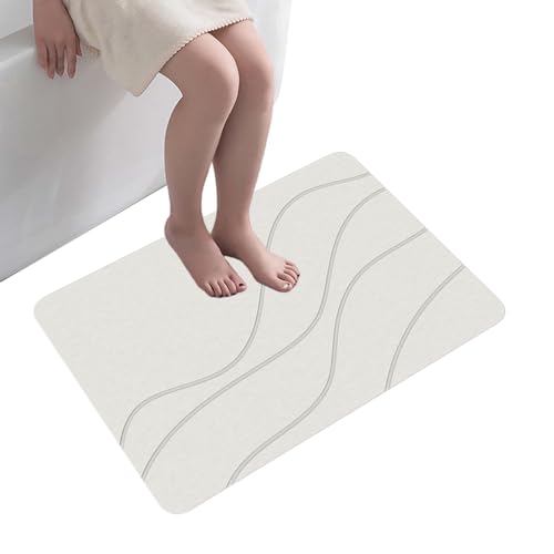 Mingchengheng rutschfeste Badematte,Schnelltrocknende Badezimmermatte | Rutschfester Saugfähiger Weicher 40x60cm Teppich für Senioren Sicherheit Kinder Haushalt von Mingchengheng
