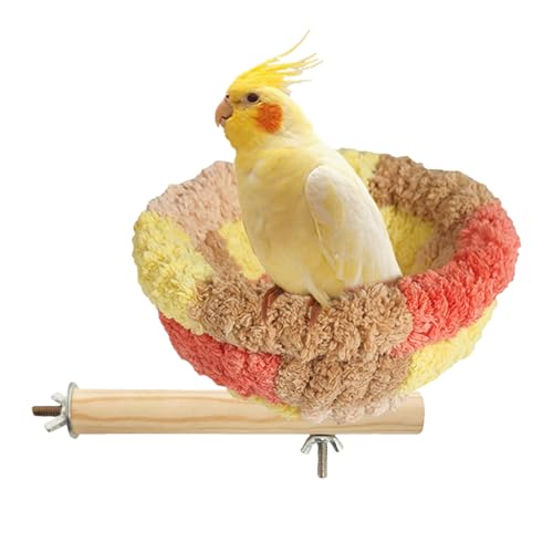 Vogel Nest Für Käfig | Vogelnest Aus Weichem Flanell,Warmes Kleines Nistbett Für Wellensittich Kanarienvogel Fink Graupapagei Und Sittich von Mingchengheng