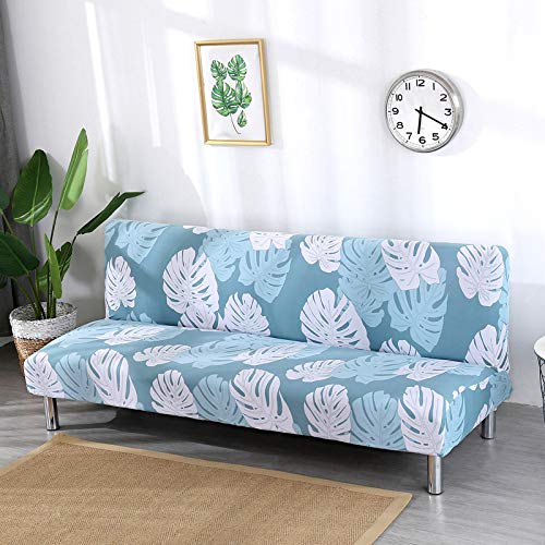 Mingfuxin Armless Schlafsofa-Bezüge,Spandex Stretch Futon Schonbezug Protector,rutschfeste elastische Klappcouch Sofa Shield für klappbares Schlafsofa mit 2-3 Sitzplätzen ohne Armlehnen von Mingfuxin