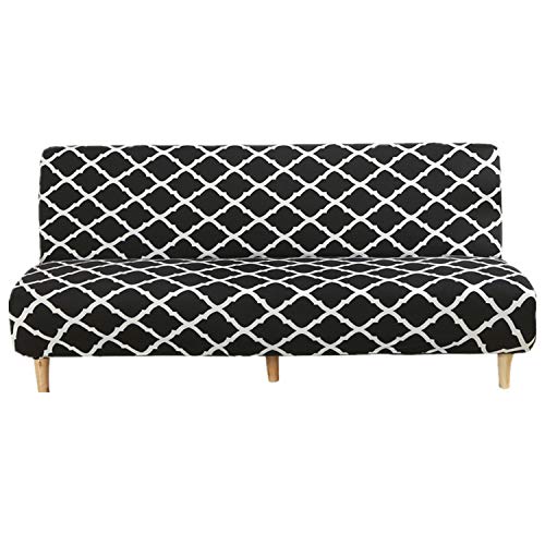 Mingfuxin Armless Schlafsofa-Bezüge,Spandex Stretch Futon Schonbezug Protector,rutschfeste elastische Klappcouch Sofa Shield für klappbares Schlafsofa mit 2-3 Sitzplätzen ohne Armlehnen von Mingfuxin