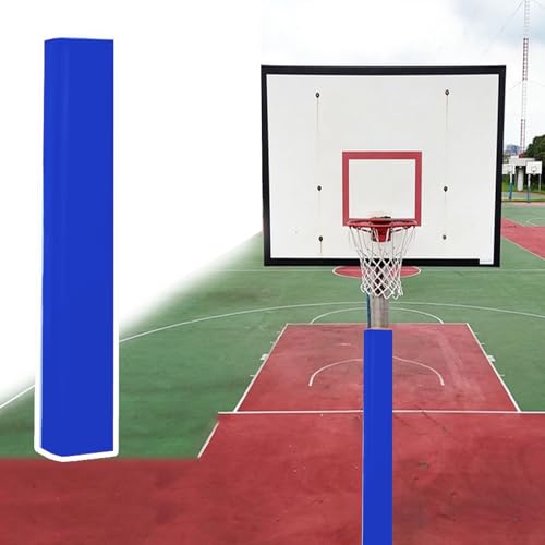 Basketballstangen Polster 5 cm Dicke Basketball-Polsterung (13x13 10x10 8x8 15x15 18x18 20x20 cm), Quadratische Stangenpolsterung für Metallstangen, Schaumstoffpolsterung(Blue,4x4in/10x10cm) von Minglez