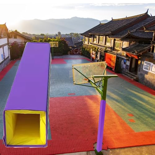 Basketballstangen Polster 8 10 13 18 20 25 30 15 cm Große Quadratische Stangenpolsterung, Lila Basketballpolsterung für Den Außenbereich(H:36"/91cm,4x4in/10x10cm) von Minglez