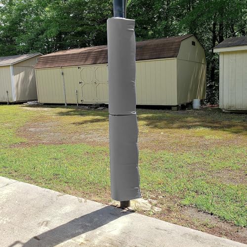 Basketballstangen Polster Basketball-Polsterung für Metall-Strommasten im Freien, wasserdichte Kellerstangen-Ummantelung, 91 102 119 152 168 178 183 cm Hoch, Universal(H:60"/152cm,Dia:2.5"/6cm) von Minglez