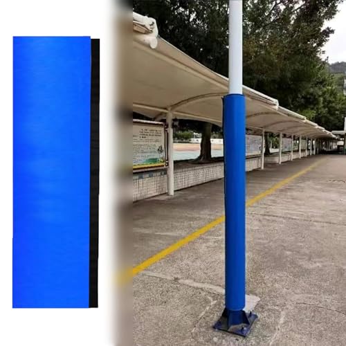 Basketballstangen Polster Basketballkorb-Schutzpolster für den Außenbereich, 76 89 219 mm, Polsterung für Keller, Garage und Tanzstange, Runde Basketballkorb-Abdeckung(Blue,6.5inch/165mm) von Minglez
