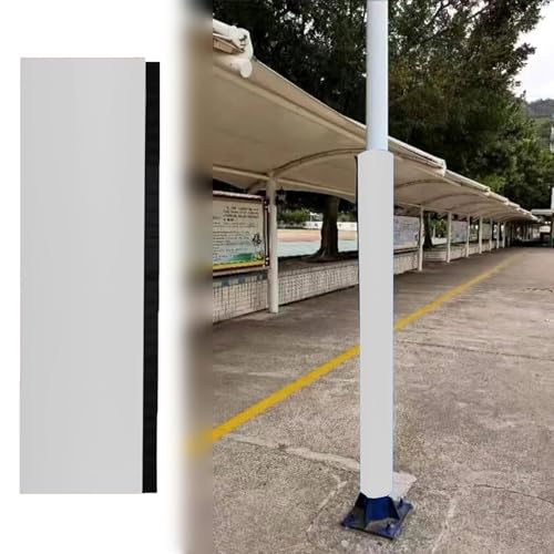 Basketballstangen Polster Basketballkorb-Schutzpolster für den Außenbereich, 76 89 219 mm, Polsterung für Keller, Garage und Tanzstange, Runde Basketballkorb-Abdeckung(White,8.6inch/219mm) von Minglez