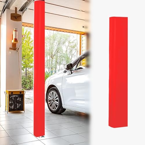 Basketballstangen Polster Polsterung für Quadratische Stangen für Die Garage, Ersatzabdeckung für Kellerbodenstangen für den Winter, Schutzpolster für Basketballstangen im Freien(Red,4x4in/10x10cm) von Minglez