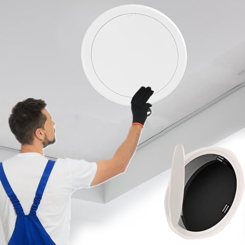 Revisionsklappe Magnetische, Runde Zugangstür für Die Decke, 120 150 200 250 300 350 400 450mm Wandlochabdeckung für Kabel, Metall-Dachbodenluke für Fliesen / Trockenbau, Rohrverkleidung(250mm/10in) Revisionsklappe Magnetische, Runde Zugangstür für Die Decke, 120 150 200 250 300 350 400 450mm Wandlochabdeckung für Kabel, Metall-Dachbodenluke für Fliesen / Trockenbau, Rohrverkleidung(250mm/10in) von Minglez
