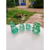 4 Stück 1155 Gr Natürliche Andara Kristall Paar Emmerald Grün Monatomic von MingonCrystalShop
