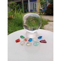 Selten Limitiert 3370 Gr Luxuriöse Mit Perfekter Form, Klarer Diamant Poliert Base Frei Bonus | 10 Stück Gemischte Farben Von Schönen Kleinen von MingonCrystalShop