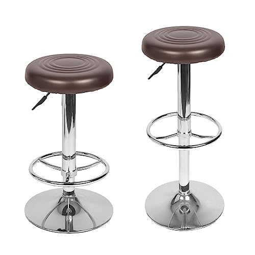 Mingone Barhocker 2er Set Barstuhl Hocker mit Gepolsterte Sitzfläche Tresenhocker mit Fußstütze Arbeitshocker Drehbar Bürohocker Verstellbarer Sitzhocker für Bar Bistro Café Küche, Braun Mingone Barhocker 2er Set Barstuhl Hocker mit Gepolsterte Sitzfläche Tresenhocker mit Fußstütze Arbeitshocker Drehbar Bürohocker Verstellbarer Sitzhocker für Bar Bistro Café Küche, Braun von Mingone