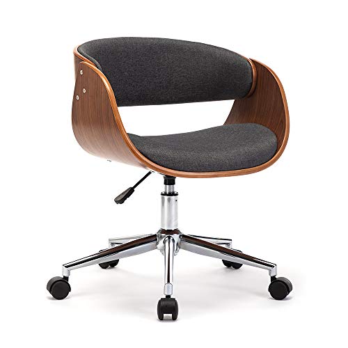 Mingone Bürostuhl Höhenverstellbar Computerstuhl 360° Drehstuhl Konferenzstühle Schreibtischstühle mit Armlehne und Rückenlehne Home Office Chair bis 150kg Grau von Mingone