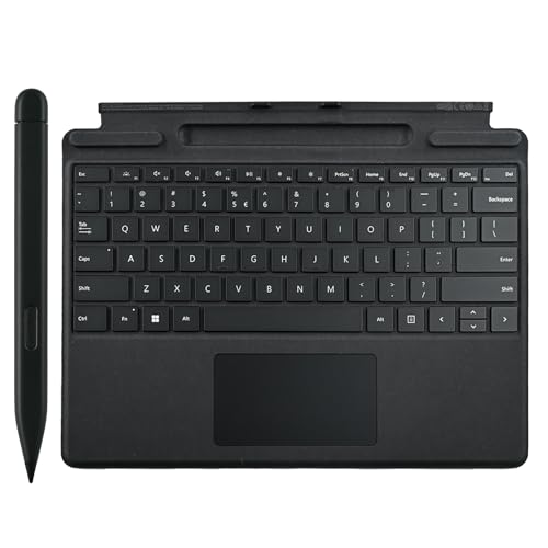 Pro 11 Signature Tastatur mit schlankem Stift 2, kompatibel mit Microsoft Surface Pro 11/10/9/8, Pro 10 magnetische Signatur-Tastatur für Microsoft Surface Pro 11/10/9/8/X mit Slim Pen 2 (schwarz) Pro 11 Signature Tastatur mit schlankem Stift 2, kompatibel mit Microsoft Surface Pro 11/10/9/8, Pro 10 magnetische Signatur-Tastatur für Microsoft Surface Pro 11/10/9/8/X mit Slim Pen 2 (schwarz) von Mingxiong
