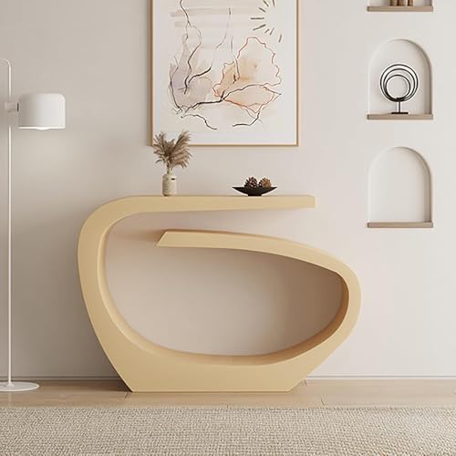 Konsole Foyertisch, industrieller Flur für Eingangsbereich, moderner schmaler Sofa-Akzent, Zuhause, Wohnzimmer, Schlafzimmer, Unterhaltungsbüro (Gold) von Mingyu