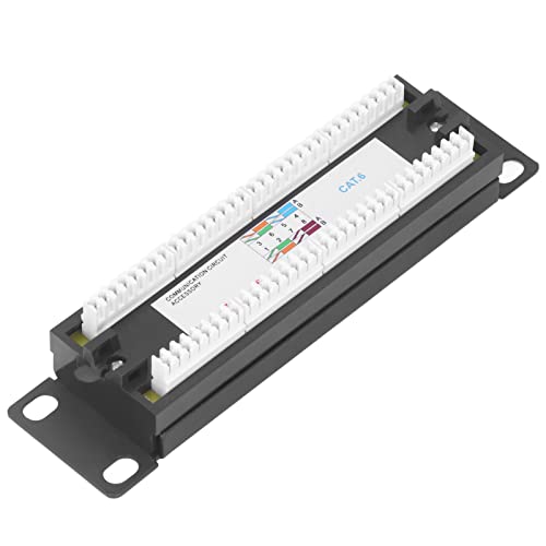8 Ports Wall Mount Network Patch Panel UTP Cat6 Unschützte Kabelhalterung für 23-28AWG-Kabel von Mingzhe