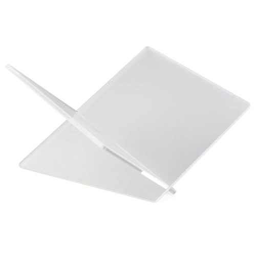 Mingzhe Acrylbuchständer X -Form Display -Regal -Kochbuch Rezeptmenü Halter Zum Öffnen von Büchern Studienraumdekoration (Transparent) von Mingzhe