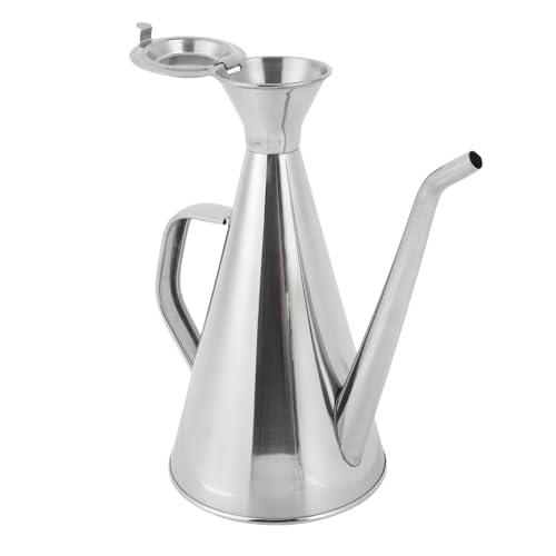 Mingzhe Edelstahl-Öl Spender Auslassen der Öl-Flaschen-Dosier Topf für die Küche zu Hause Kochen (500 ml) von Mingzhe